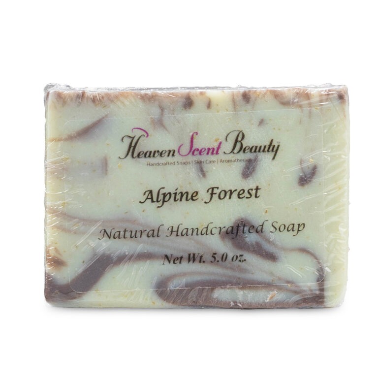Handmade Alpine Forest soap bar from Heaven Scent Beauty